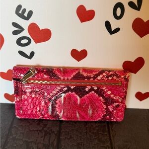 Brahmin Ady Wallet Red Assorted - crown of Hearts NWT price firm! HTF
